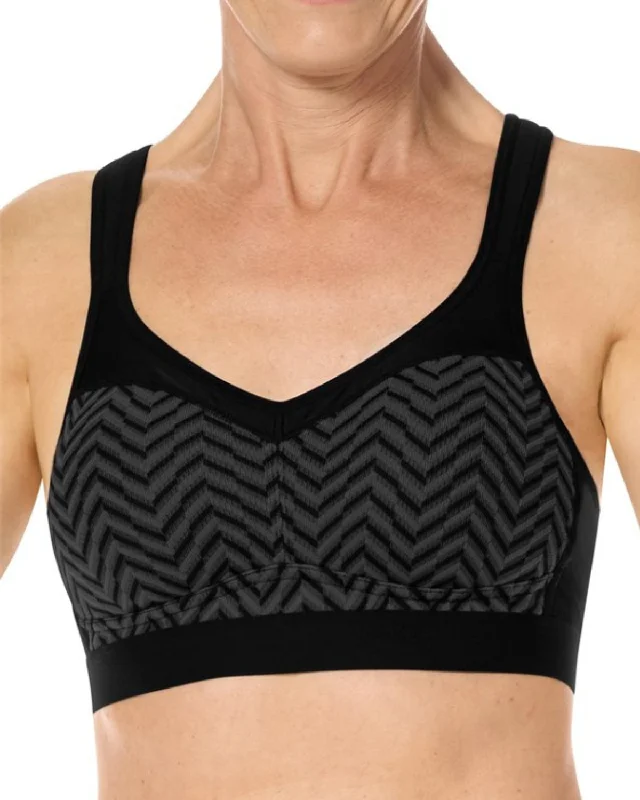 warm underwear for ski trips-Amoena Jolie Wire Free Sports Bra - 44872