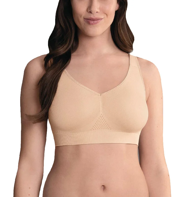 soft bamboo briefs for eco-Anita Care Lotta Pocketed Post Mastectomy Bra (5769X) - Desert