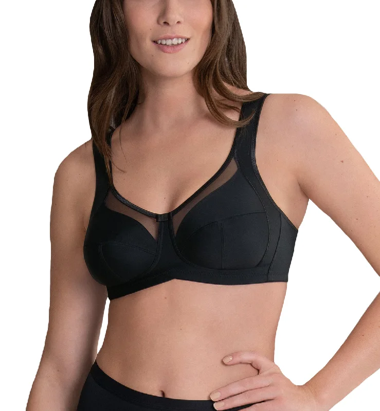 seamless briefs for bodycon skirts-Anita Clara Comfort Wireless Support Bra (5459) - Black