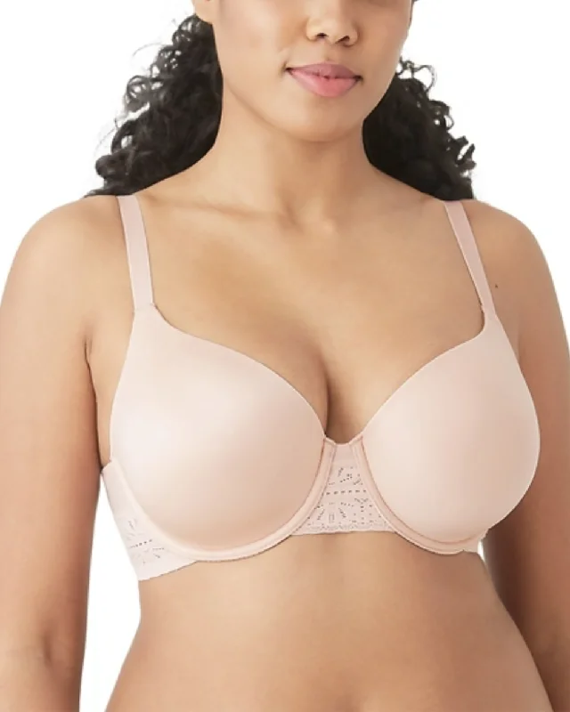 stylish lace thong for evenings-B. Tempt'd by Wacoal Future Foundations Underwire T-Shirt Bra with Lace (More colors available) - 953253 - Rose Smoke