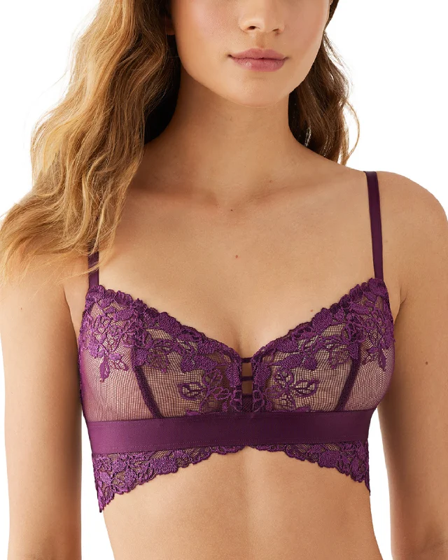 elegant sheer panties for dresses-B. Tempt'd by Wacoal Opening Act Bralette - 910227 - Potent Purple