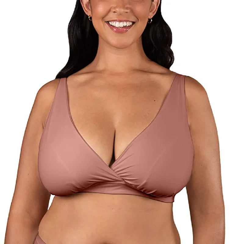 seamless briefs for bodycon skirts-BRAVADO! DESIGNS Ballet FULL CUP Plunge Crossover Bra (1260VFC) - Roseclay