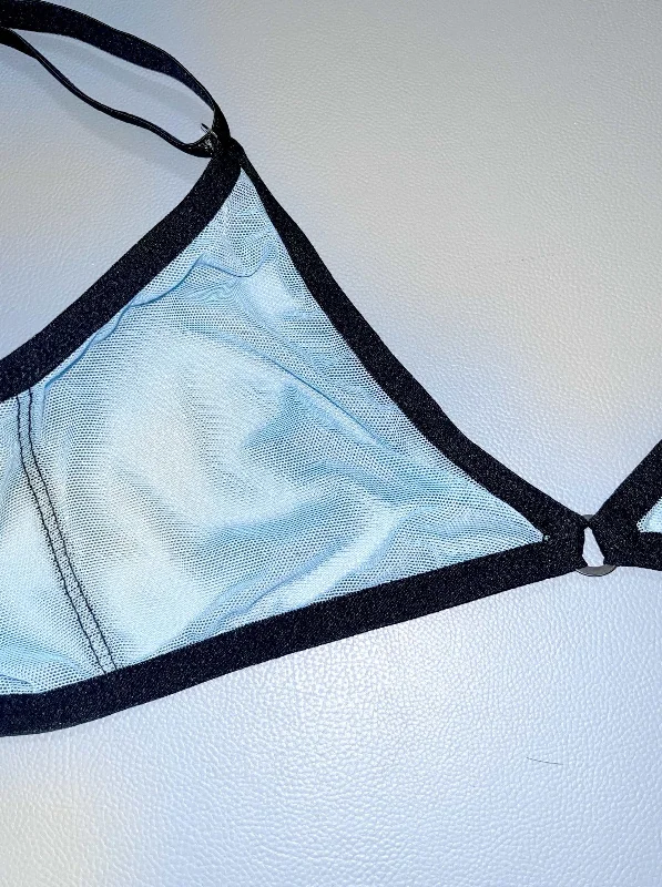 cozy thong for home relaxation-Bully Boy: Lexie Bra - Blue