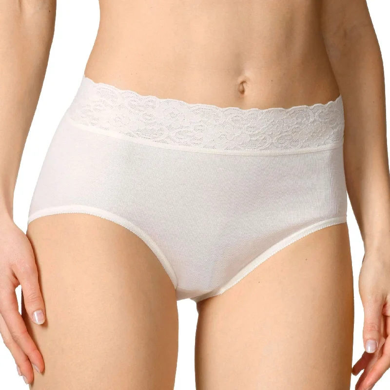 breathable panties for long flights-Calida Lace Brief