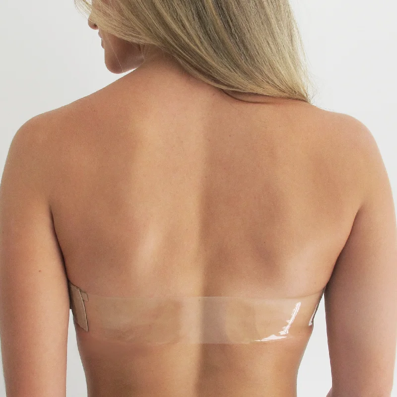 lightweight thong for warm days-Capri Clear Bra Back Band