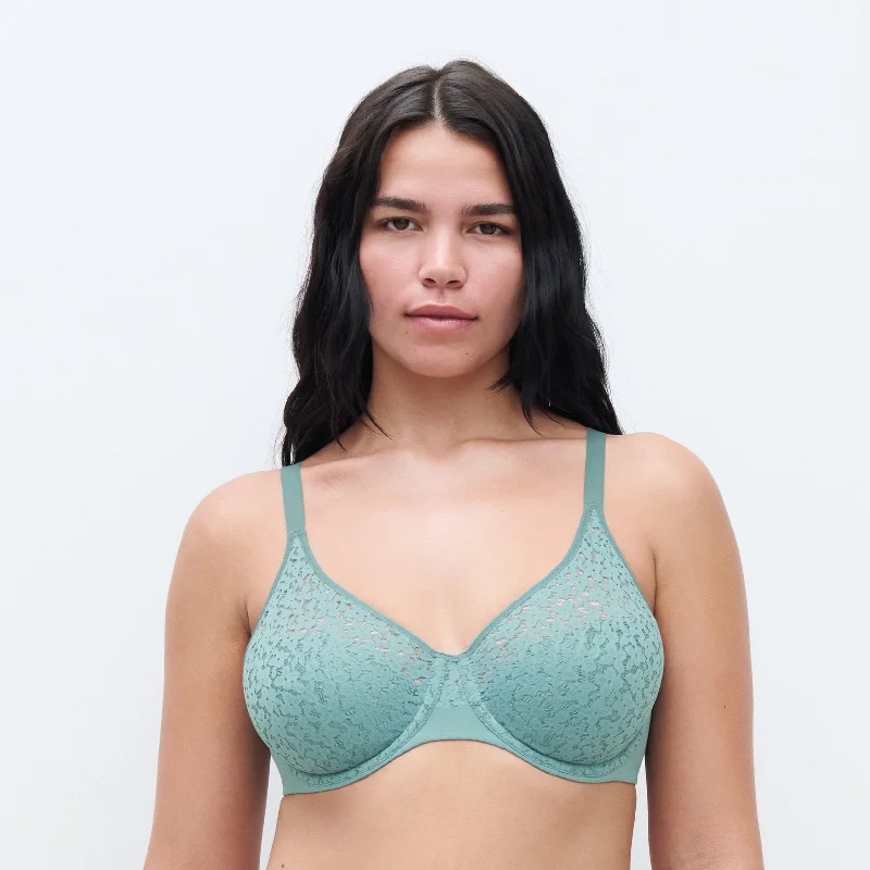 breathable mesh briefs for summer-Chantelle Norah Comfort Underwire Bra - Peacock