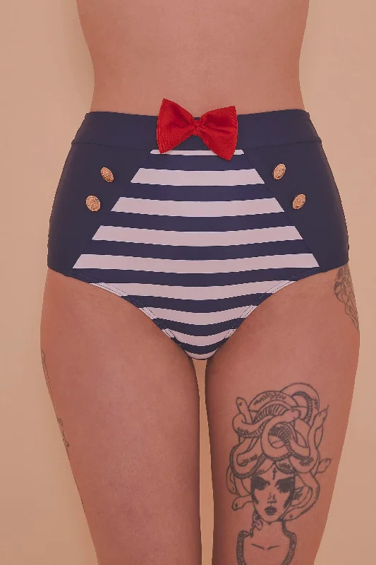 cozy Modal underwear for winter-Nautical Bikini Brief