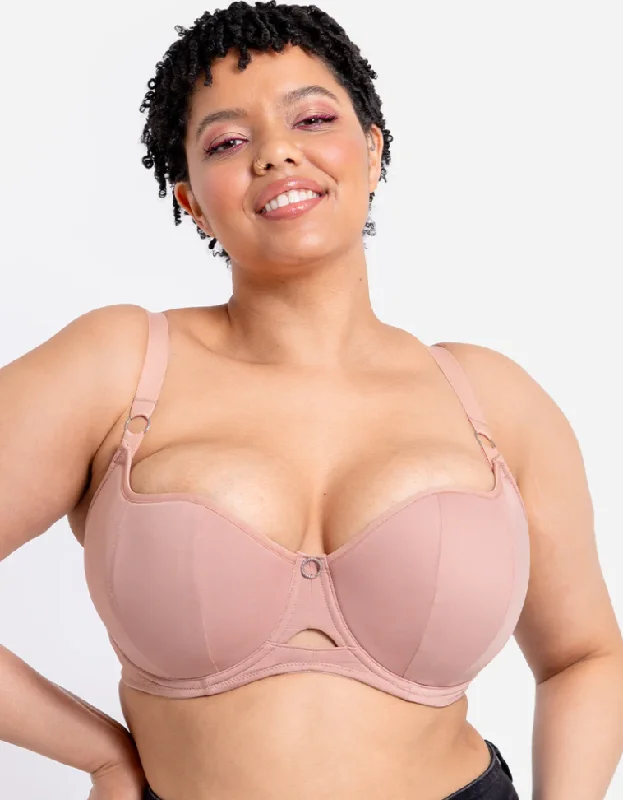 breathable linen underwear for summer-Curvy Kate Boost Me Up Padded Balcony Bra