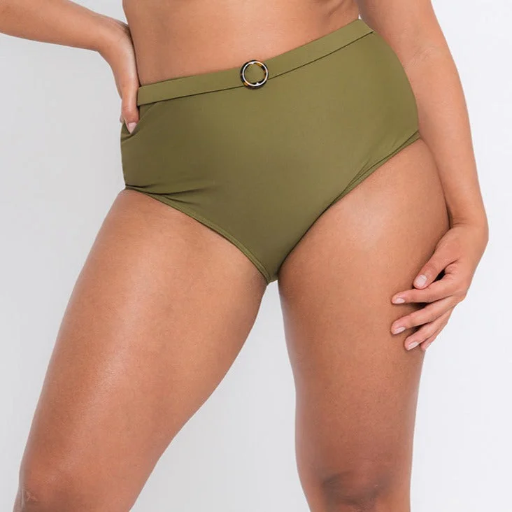 trendy panties with bold stripes-Curvy Kate Retro Sun High Waist Bikini Bottom *Final Sale*