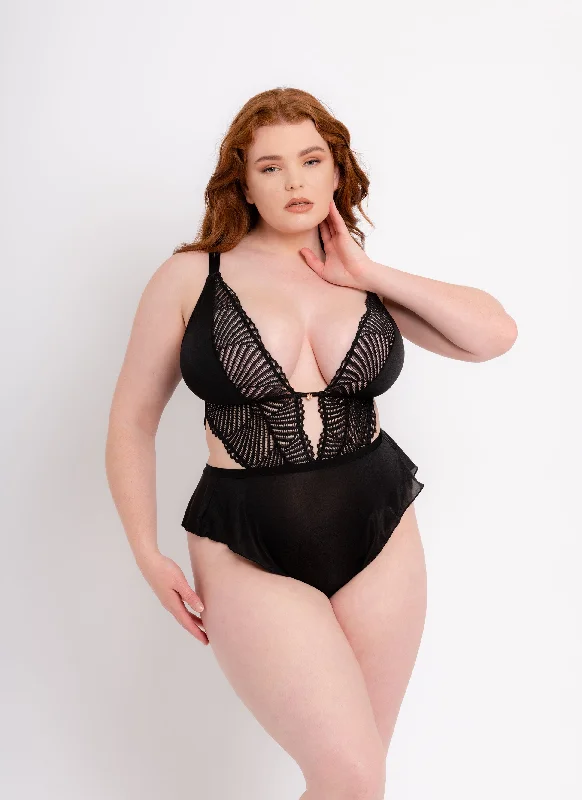 plush velour underwear for cozy-Curvy Kate Scantilly After Hours Teddy