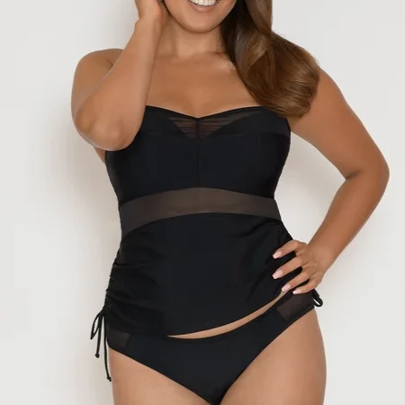 seamless hipster panties for leggings-Curvy Kate Sheer Class Tankini *Final Sale*