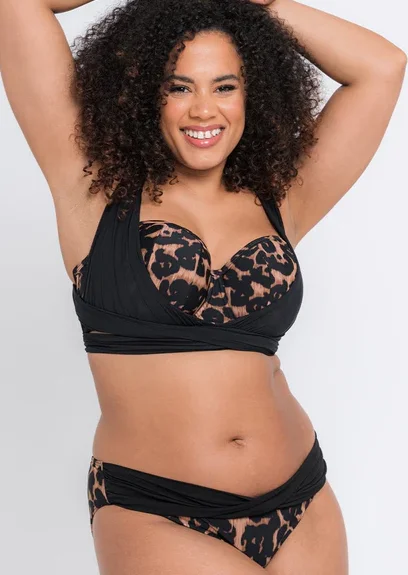 cozy underwear for postpartum care-Curvy Kate Wrapsody Bandau Bikini Top *Final Sale*