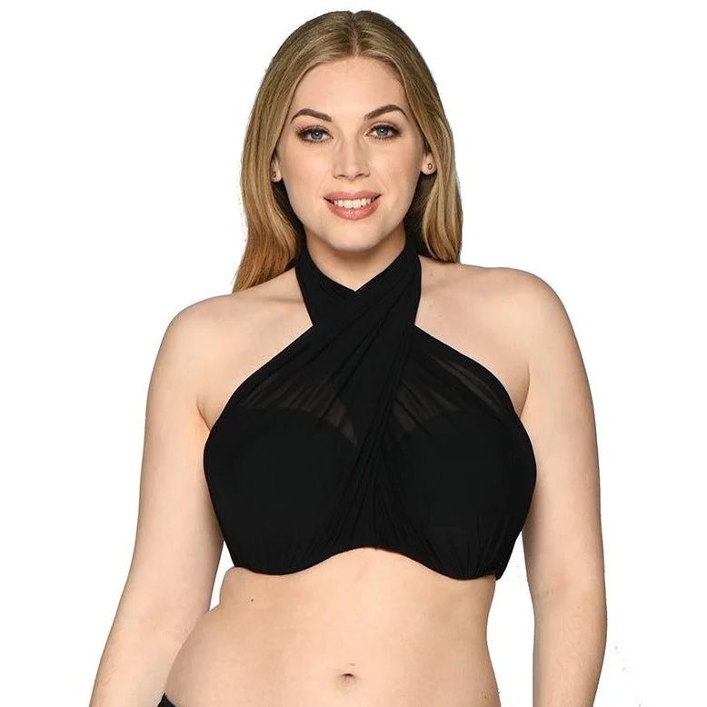 supportive briefs for long periods-Curvy Kate Wrapsody Bandau Bikini Top *Final Sale*