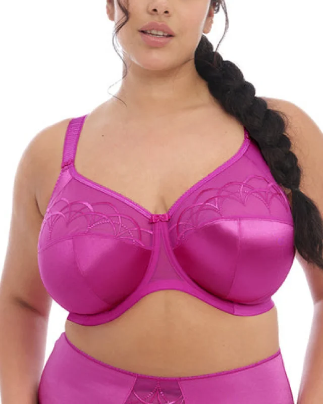 thick underwear for winter layering-Elomi Cate Full Cup Banded Underwire Bra (More colors available)  4030 - Camelia