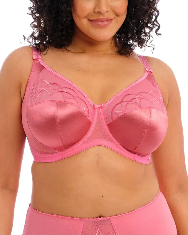 eco-conscious panties with recycled fabric-Elomi Cate Full Cup Banded Underwire Bra (More colors available) - 4030 - Desert Rose