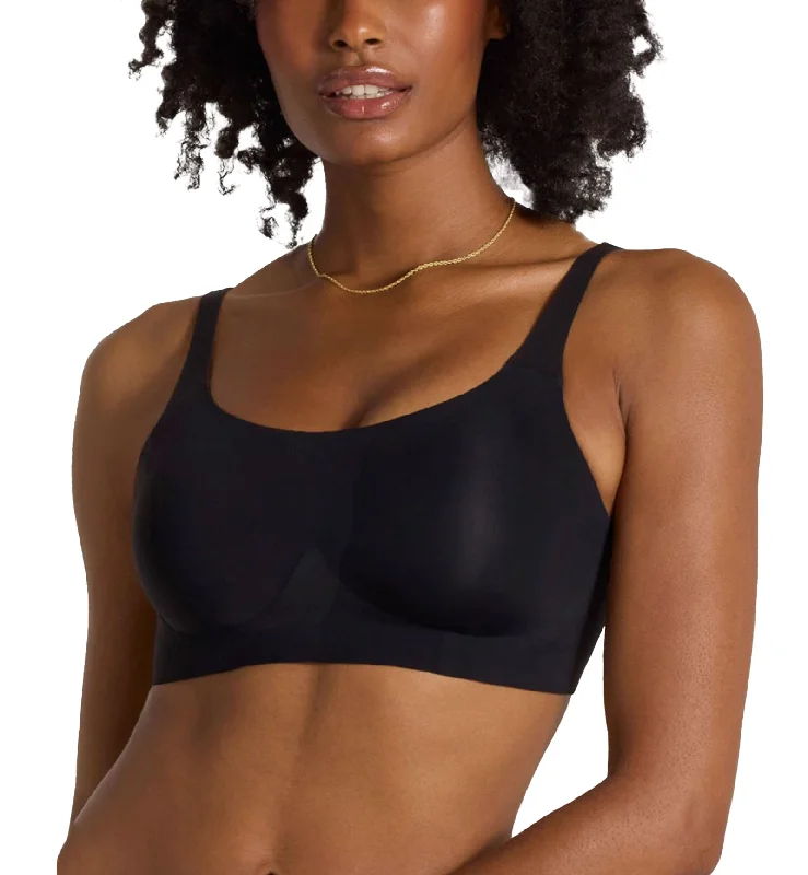 colorful galaxy panties for fun-Evelyn & Bobbie STRUCTURED SCOOP Bralette (1801) - Black