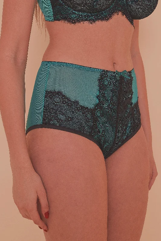 warm underwear for snowy days-Ezmae Teal HW Brief