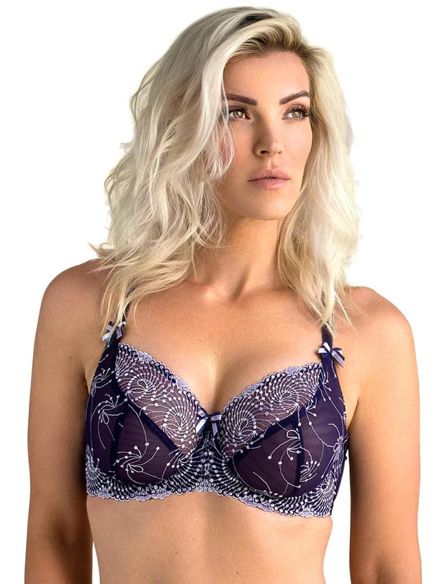 moisture-wicking briefs for bootcamp-Fit Fully Yours Nicole See-Thru Lace Underwire/Purple Lilac (#B2271)