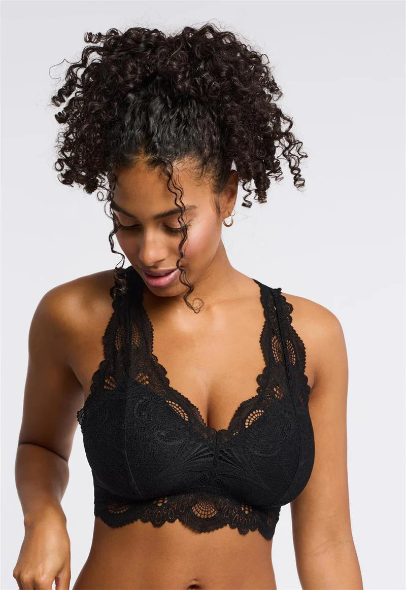 thick period panties for nights-Fleur't Lace T-Back Bralette