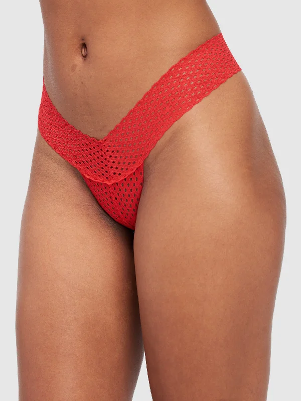 lightweight thong for warm days-Abby Rose Mesh Thong