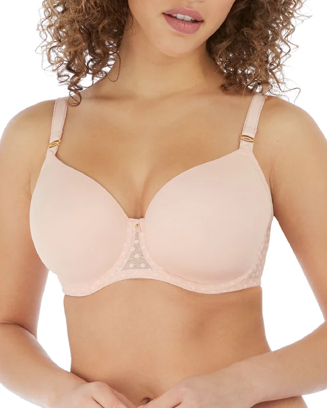 cute penguin panties for winter-Freya Starlight Underwire T-Shirt Bra - AA5200 - Rosewater