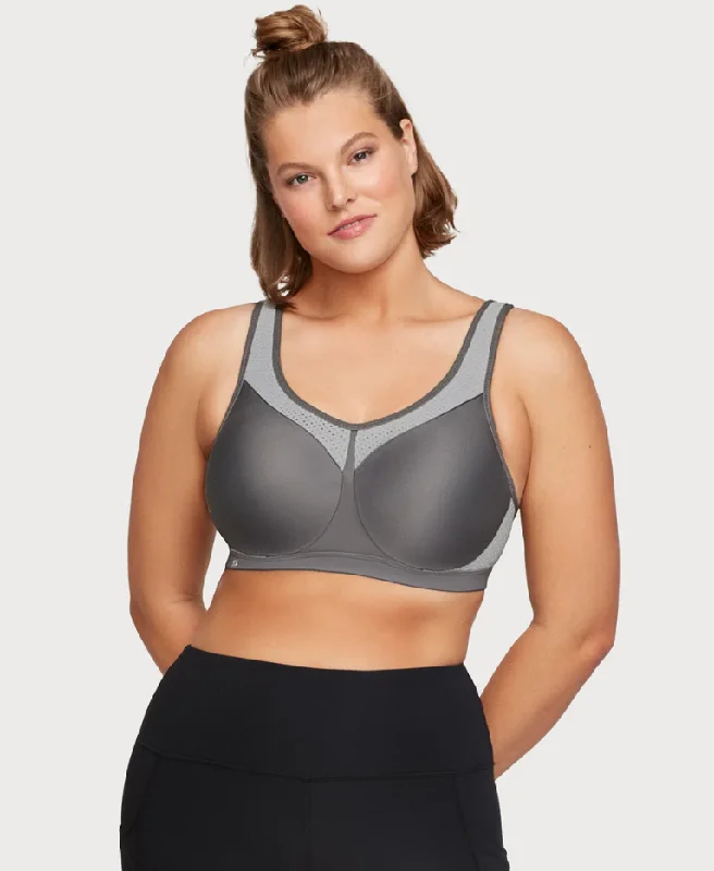 warm underwear for ski trips-GLAMORISE 9066 HIGH IMPACT SEAMLESS SPORTS BRA