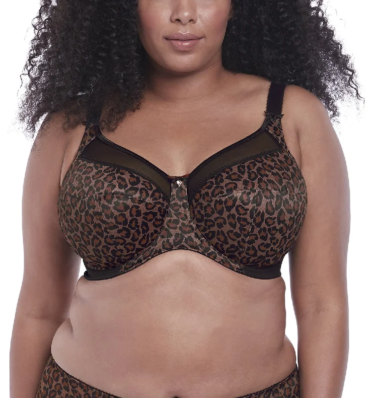 stretchy briefs for dance practice-Goddess Kayla Support Underwire Bra (6162) - Dark Leopard