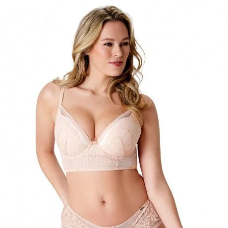 silky modal panties for softness-Gossard Encore Padded Longline Plunge