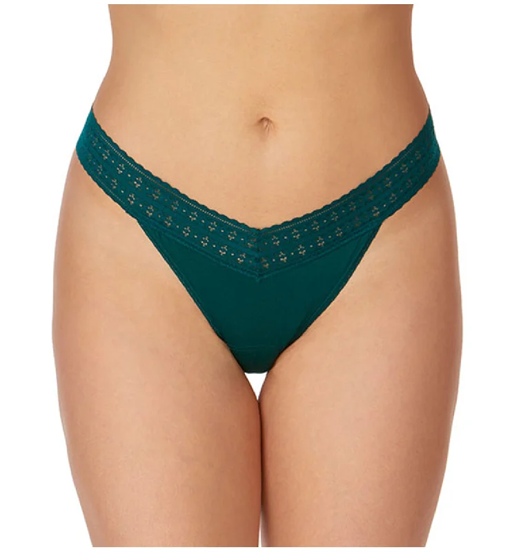 silky modal panties for softness-Hanky Panky DreamEase Original Rise Thong (631104) - Ivy