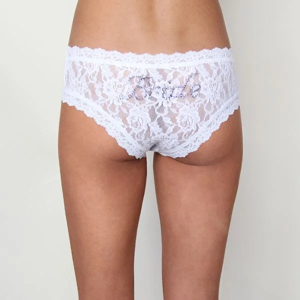 cute bear panties for women-Hanky Panky Bridal Bride Cheeky Hipster Panty