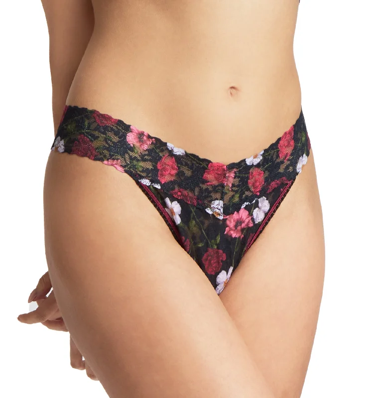 cute unicorn panties for fun-Hanky Panky Signature Lace Printed Original Rise Thong (PR4811P) - Am I Dreaming