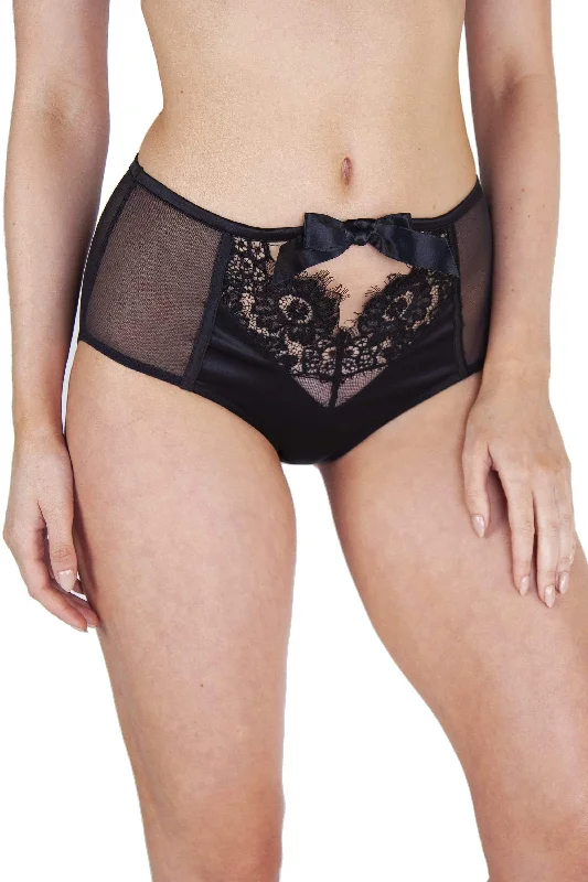 stretchy briefs for dance practice-Josephine Corded lace HW brief