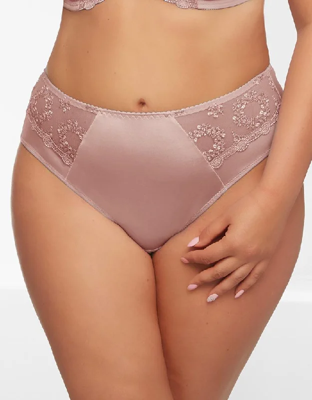 soft cotton briefs for lounging-Kris Line Fortuna Midi Brief Salmon Pink