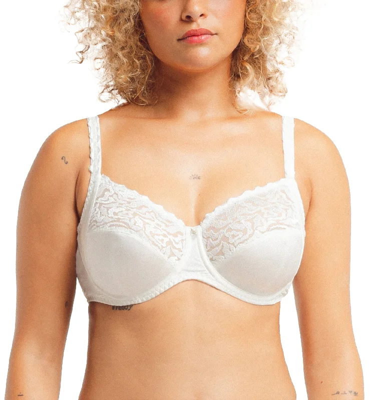 quirky panties with movie themes-Louisa Bracq Electric Waves Full Cup Underwire Bra (49401) - Pearl