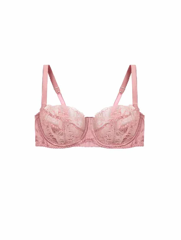 plush velour underwear for cozy-Lyla Balcony Bra