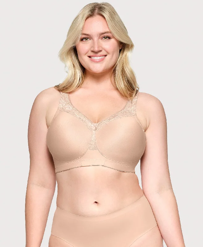 supportive underwear for long walks-MagicLift Seamless Firm Support Bra Cafe