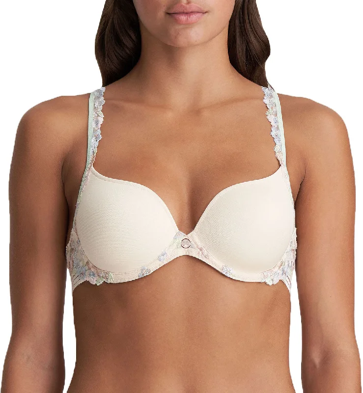 cozy Modal underwear for winter-Marie Jo Nathy Heart Shape Padded Underwire Bra (0102486) - Pearled Ivory