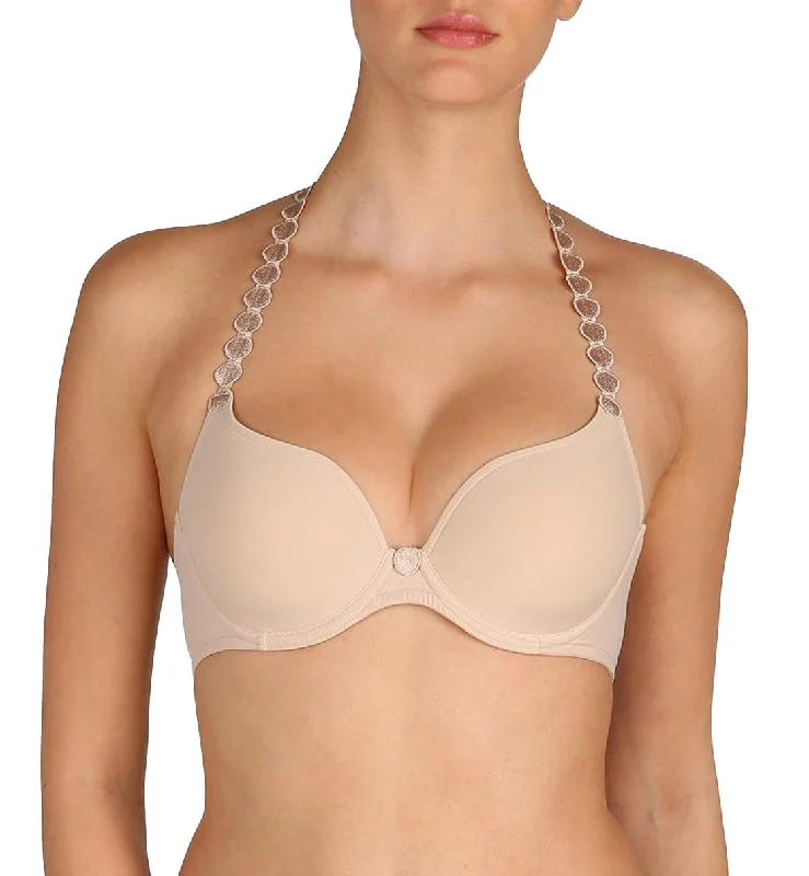 elegant sheer panties for dresses-Marie Jo Tom Convertible Seamless Underwire Bra (0120826) - Caffe Latte