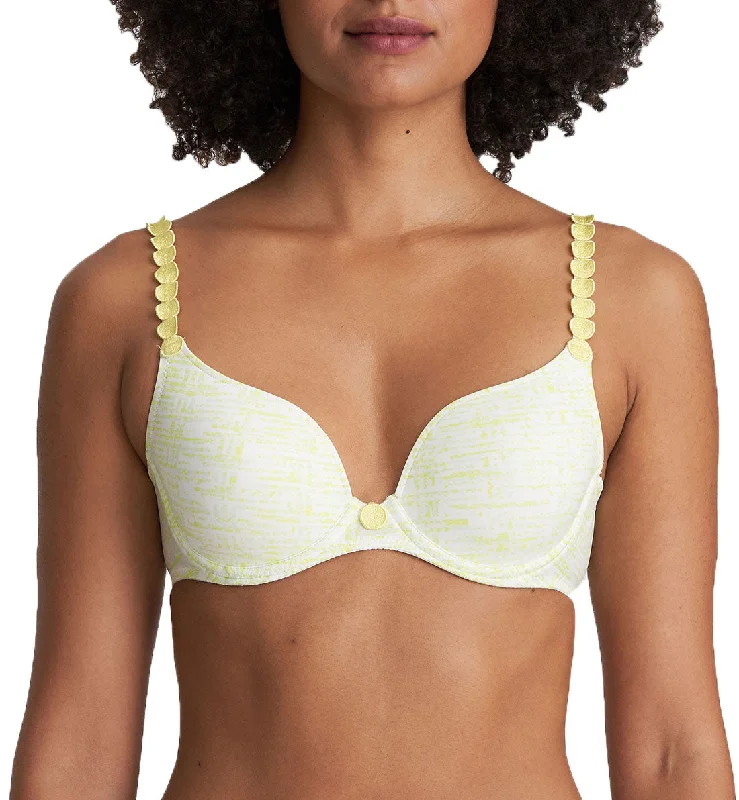 warm underwear for snowy days-Marie Jo Tom Convertible Seamless Underwire Bra (0120826) - Limoncello