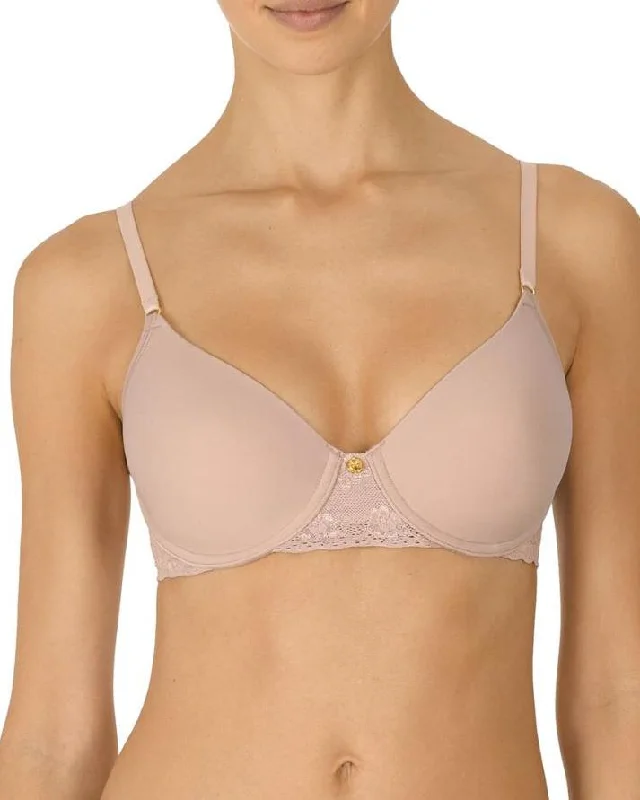 vibrant tie-dye panties for fun-Natori Bliss Perfection T-Shirt Bra - 721154 - Rose Beige