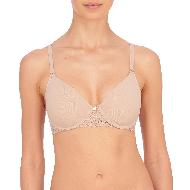 stylish panties with animal prints-Natori: Bliss Perfection Unlined Bra - Cafe