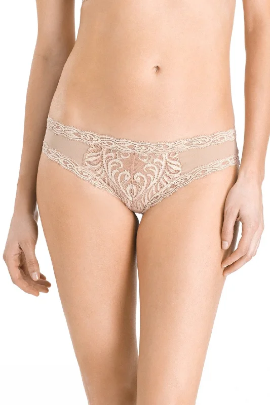 cute bear panties for women-Natori Feathers Hipster - Cafe