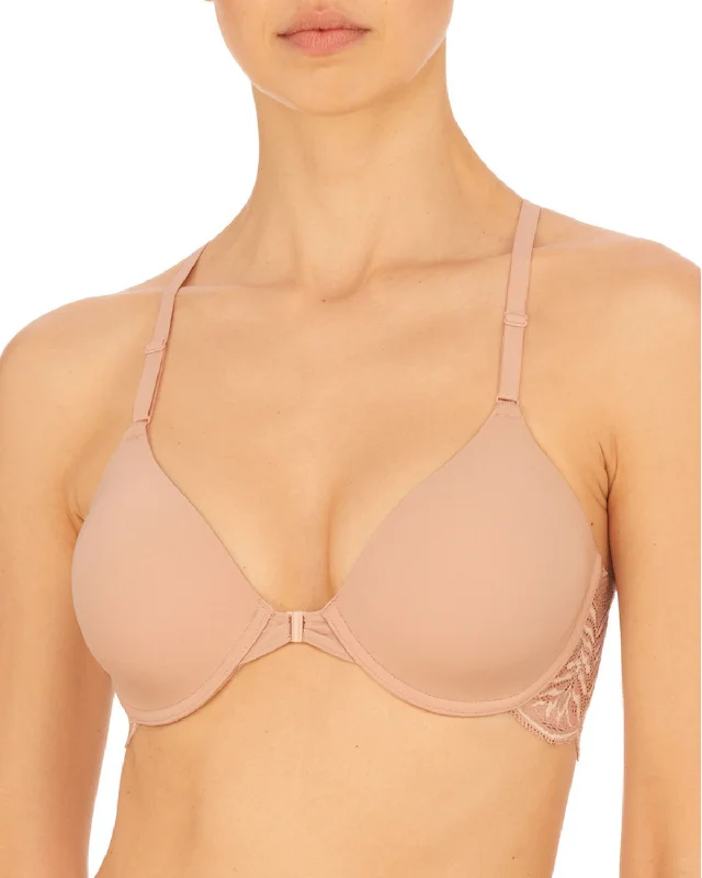 thick briefs for cold nights-Natori Lush Front Closure Contour Underwire Bra - 728309