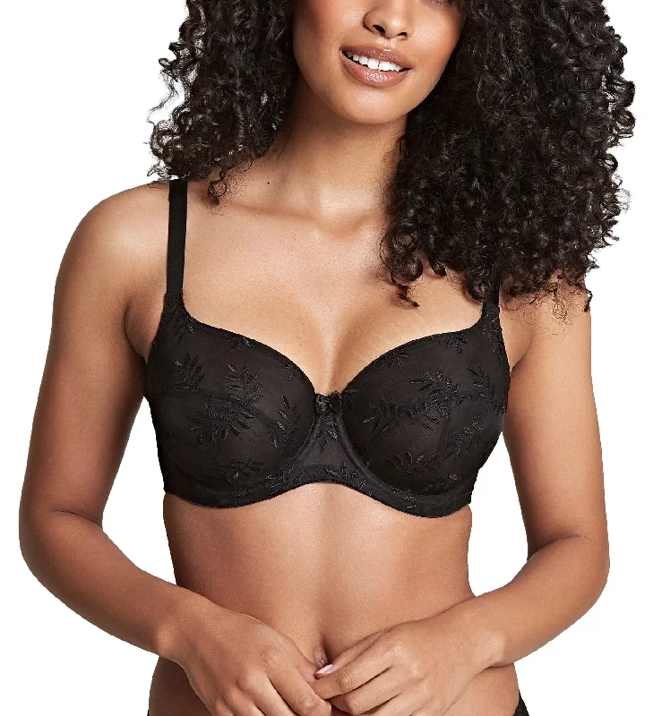 thick underwear for snowboarders-Panache Tango II Balcony Underwire Bra (3251) - Black