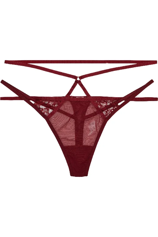 elegant lace briefs for weddings-Peek & Beau Dixie Wine brief