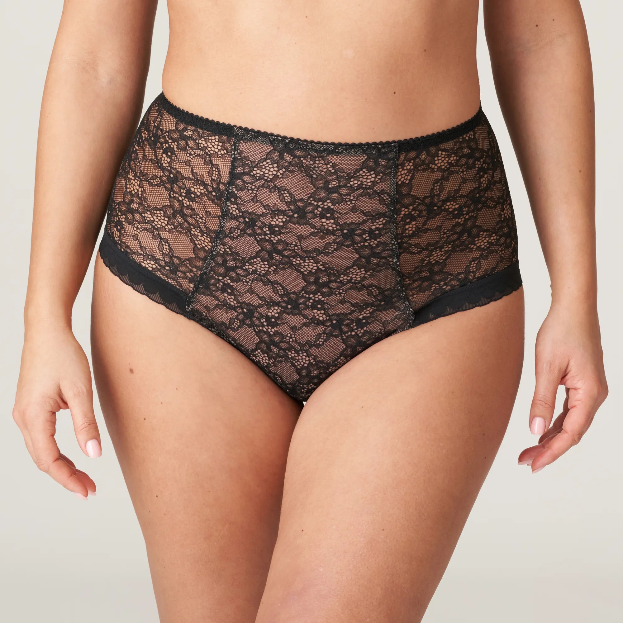 high-waisted briefs for smoothing-Prima Donna Livonia Lace Briefs