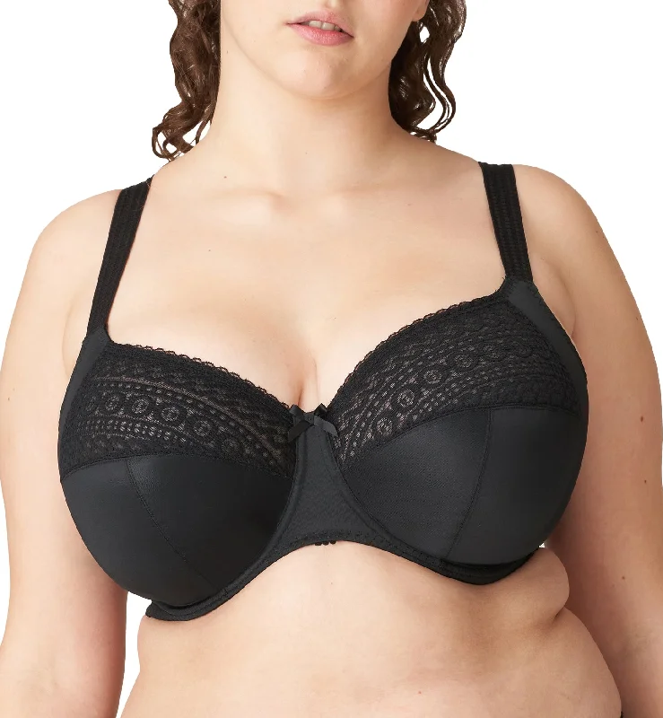 breathable mesh panties for sports-PrimaDonna Montara Full Cup Underwire Bra (0163385) - Black