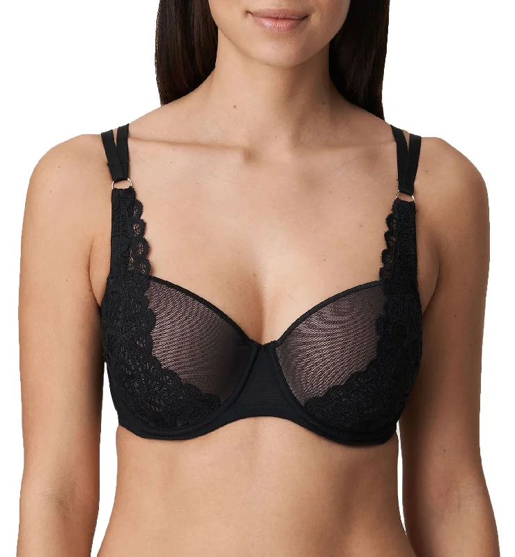 moisture-wicking briefs for bootcamp-PrimaDonna Twist First Night Padded Balcony Underwire Bra (0241882) - Black