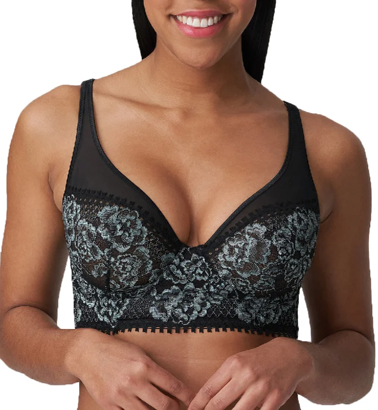 breathable panties for tropical climates-PrimaDonna Twist Rose Sauvage Triangle Underwire Bra (0142086) - Black