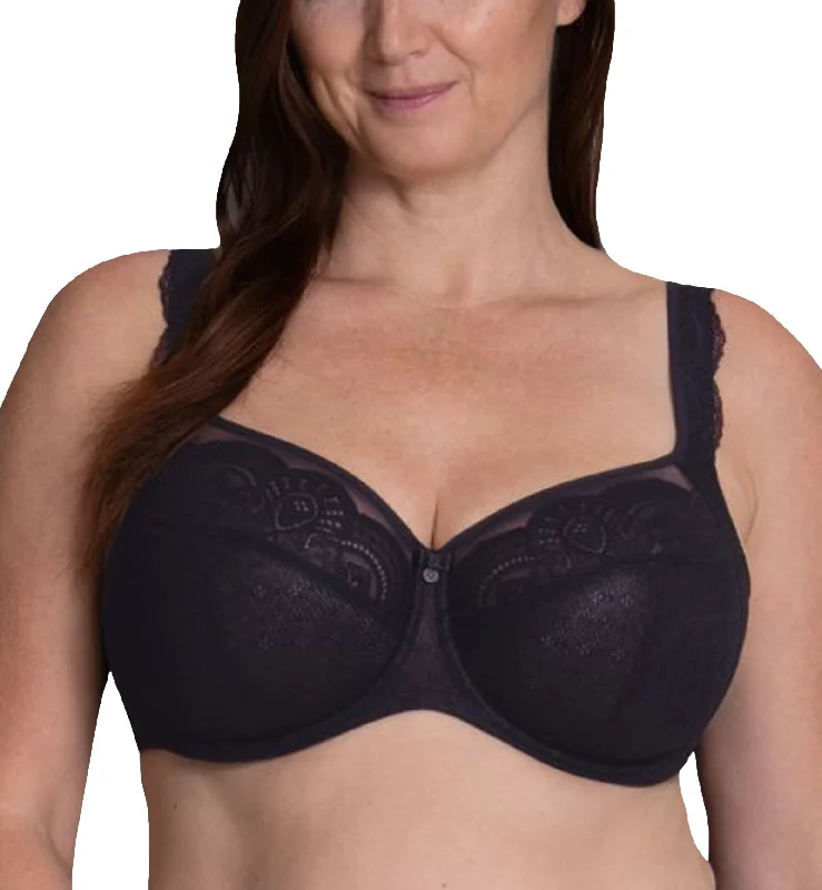 soft silk panties for elegance-Rosa Faia by Anita Selma Underwire Bra (5635) - Black